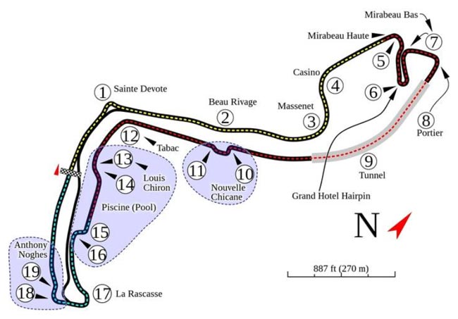 Конфігурація міської траси Монте-Карло